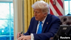 US President Donald Trump at the Oval Office in the White House (file photo)